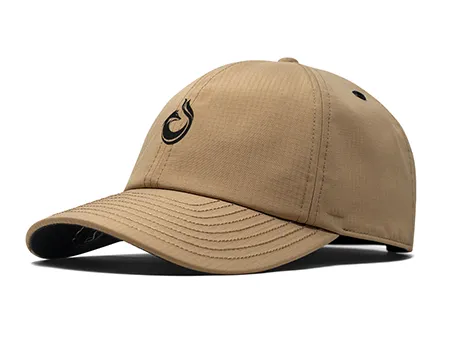 Curved brim hat brown