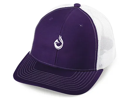Truckers Hat Purple and white