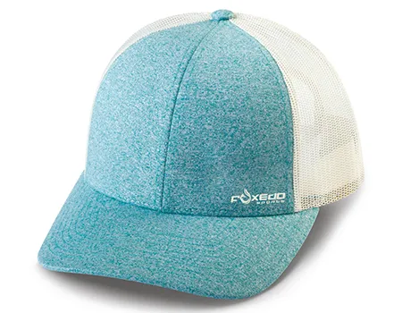 sandwich bill hat sky blue textured and white
