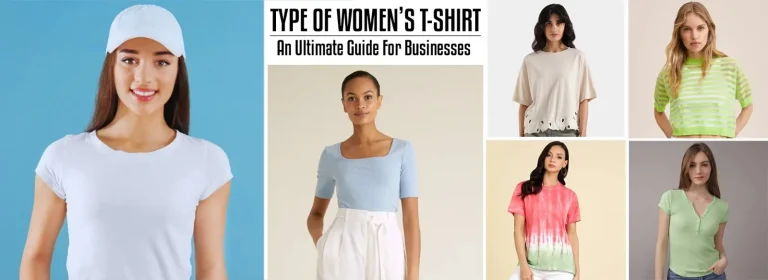 6 different women standing in showing different type of t-shirts for women