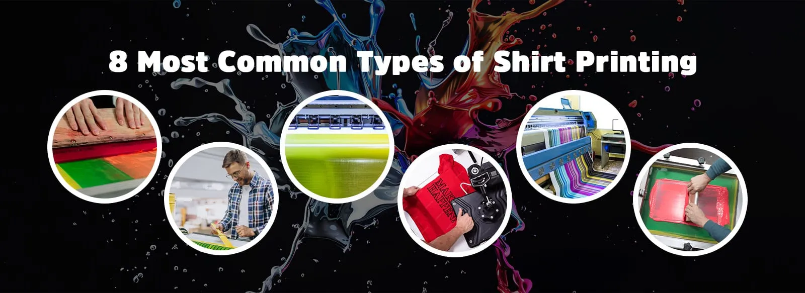 a imager showing different types of shirt printing