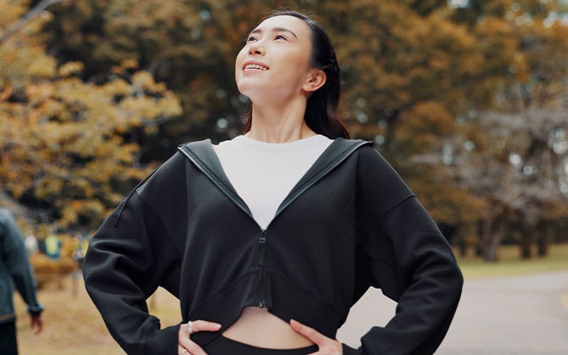 Cropped Zip Up Hoodie 1