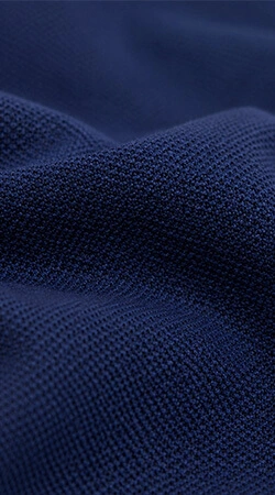 navy blue Cotton Pique fabric