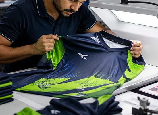 sportswear QC Printing & Branding Inspection