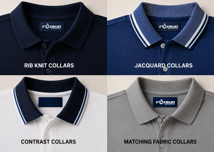 collar options for polo shirts foxedo sports