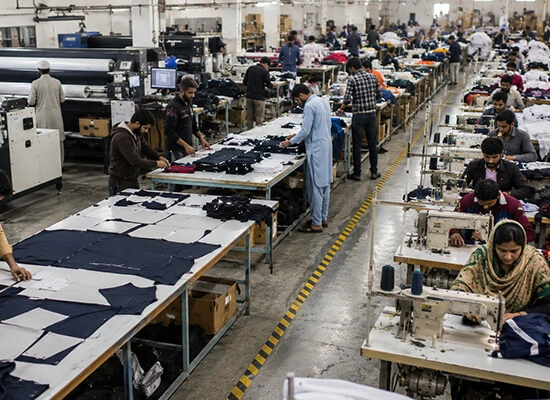 sportswear quality control in process production inspection
